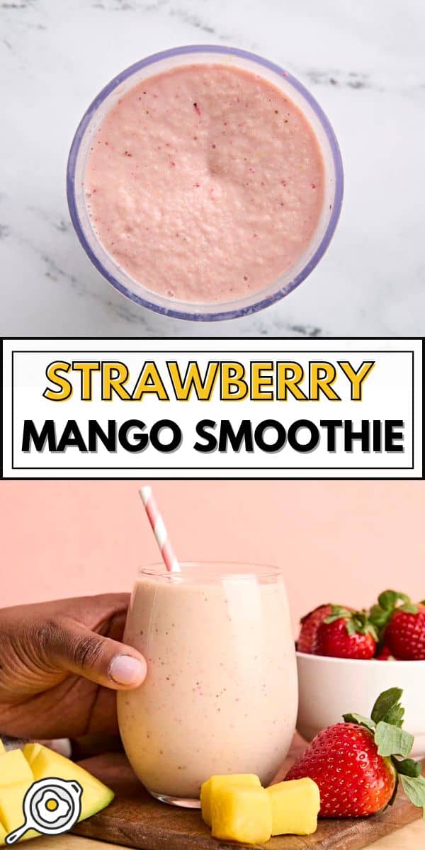 Strawberry Mango Smoothie pin image