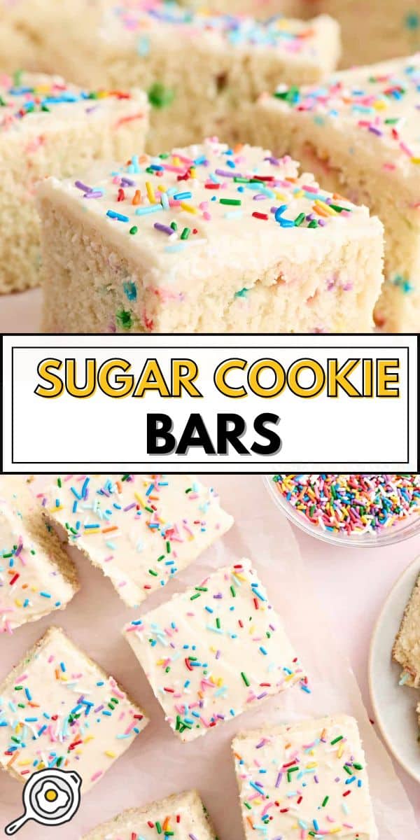Sugar Cookie Bars pin image