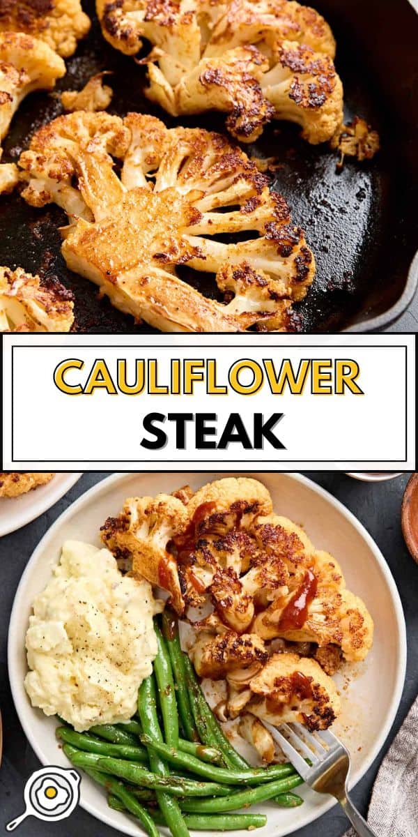 cauliflower steak pin image