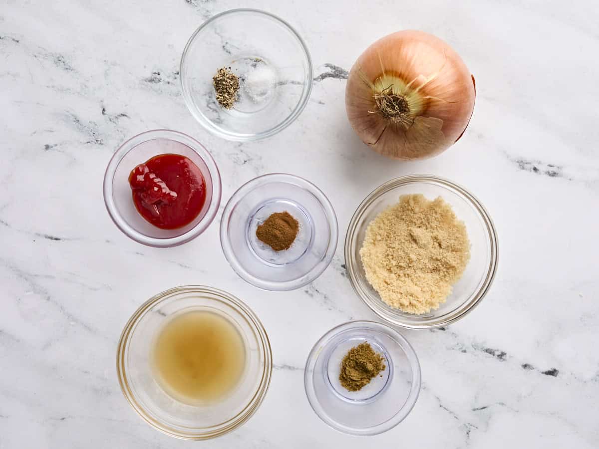 Ingredients for onion chutney