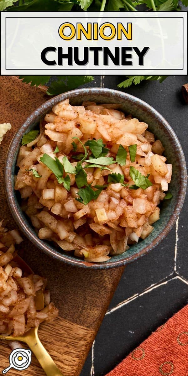 onion chutney pin image