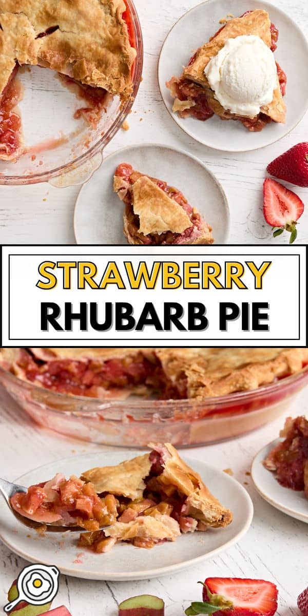 Strawberry Rhubarb Pie pin image