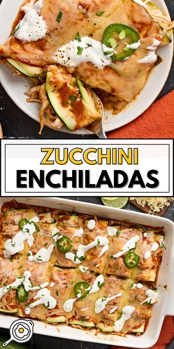 zucchini enchiladas pin image