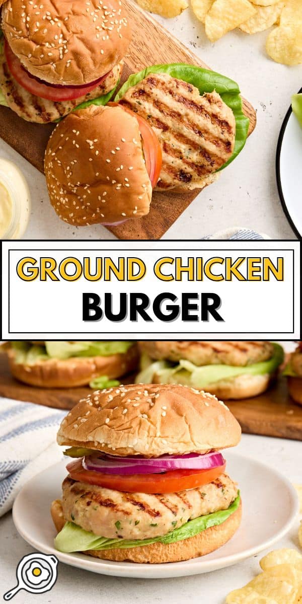 chicken burger pin image
