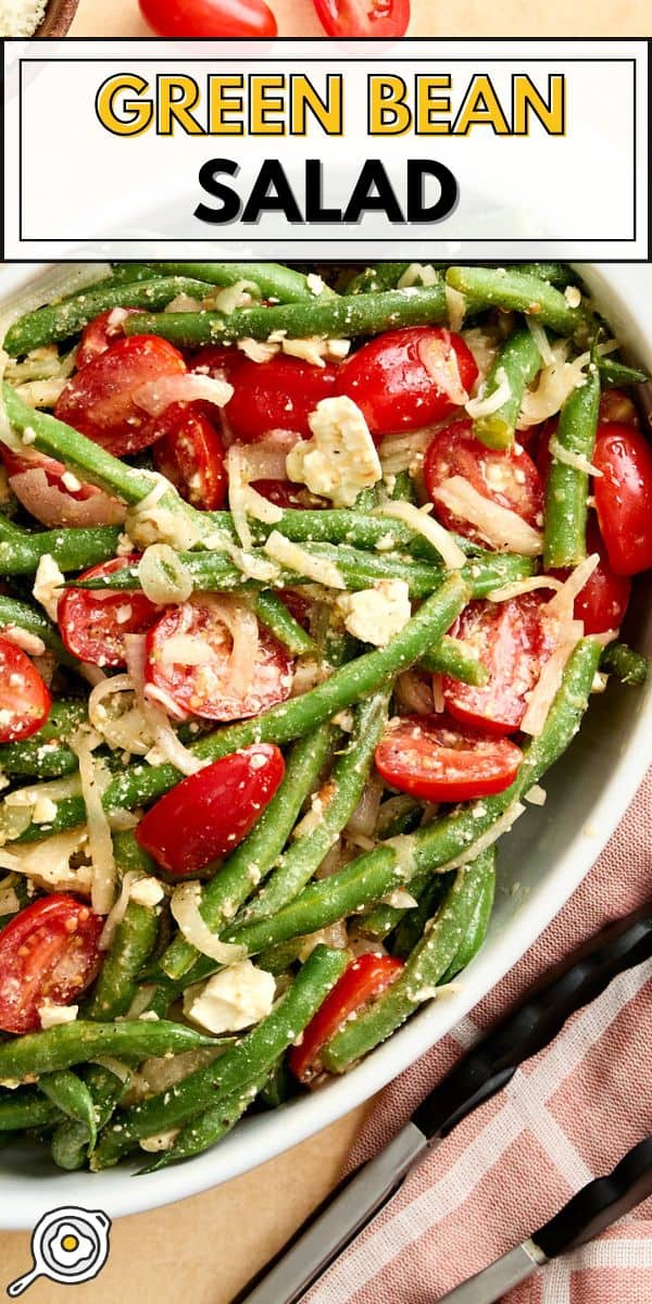 green bean salad pin image