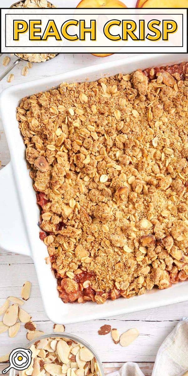 peach crisp pin image