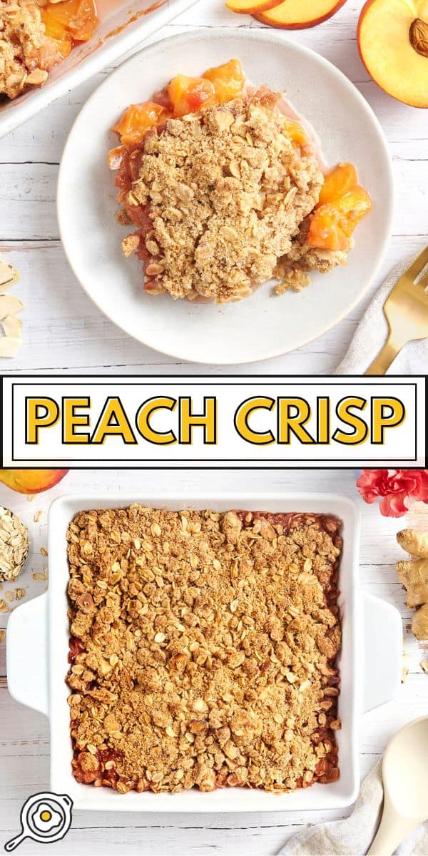 peach crisp pin image
