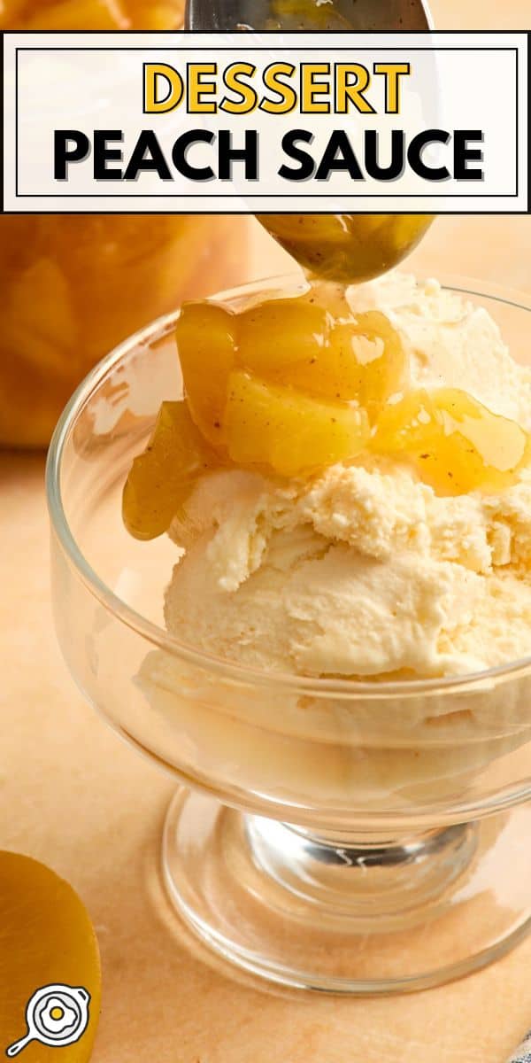 peach sauce pin image