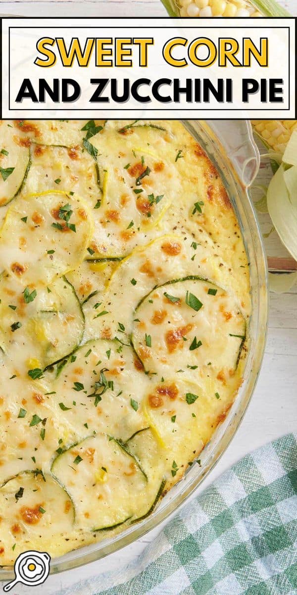 sweet corn and zucchini pie image