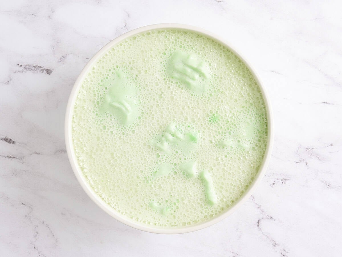 Finished witches brew in a bowl.