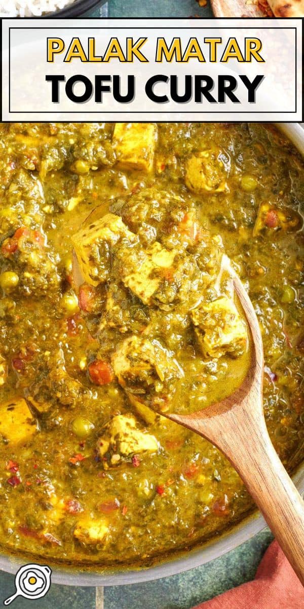 tofu spinach curry pin image