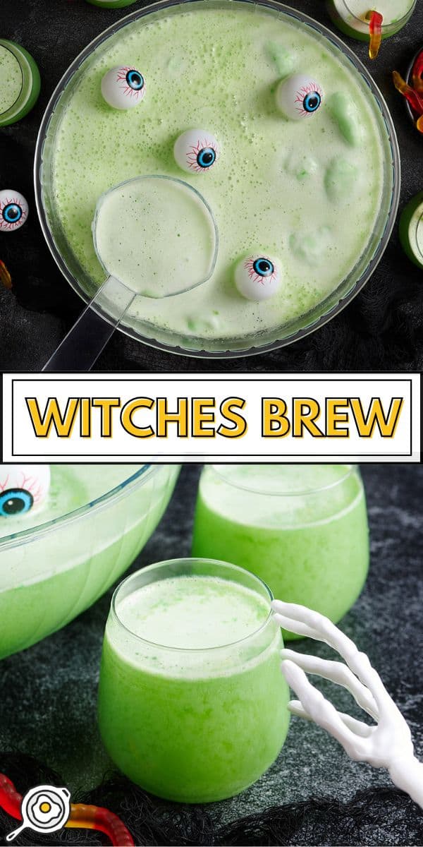 witches brew halloween punch pin image