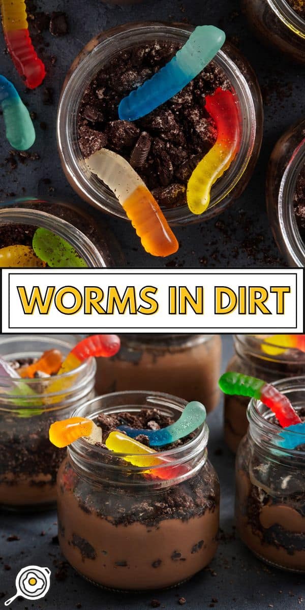 worms in dirt pin image