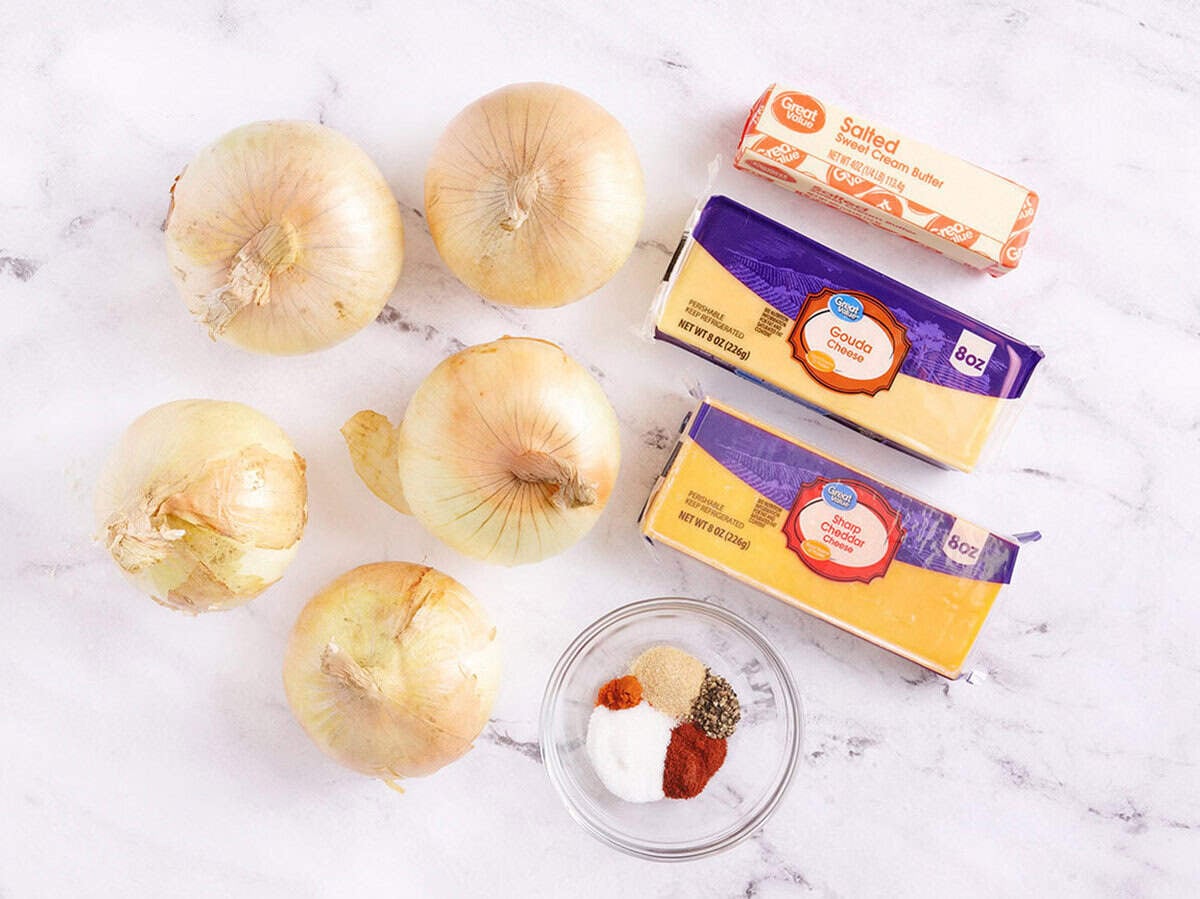 The ingredients to make Tennessee onions.