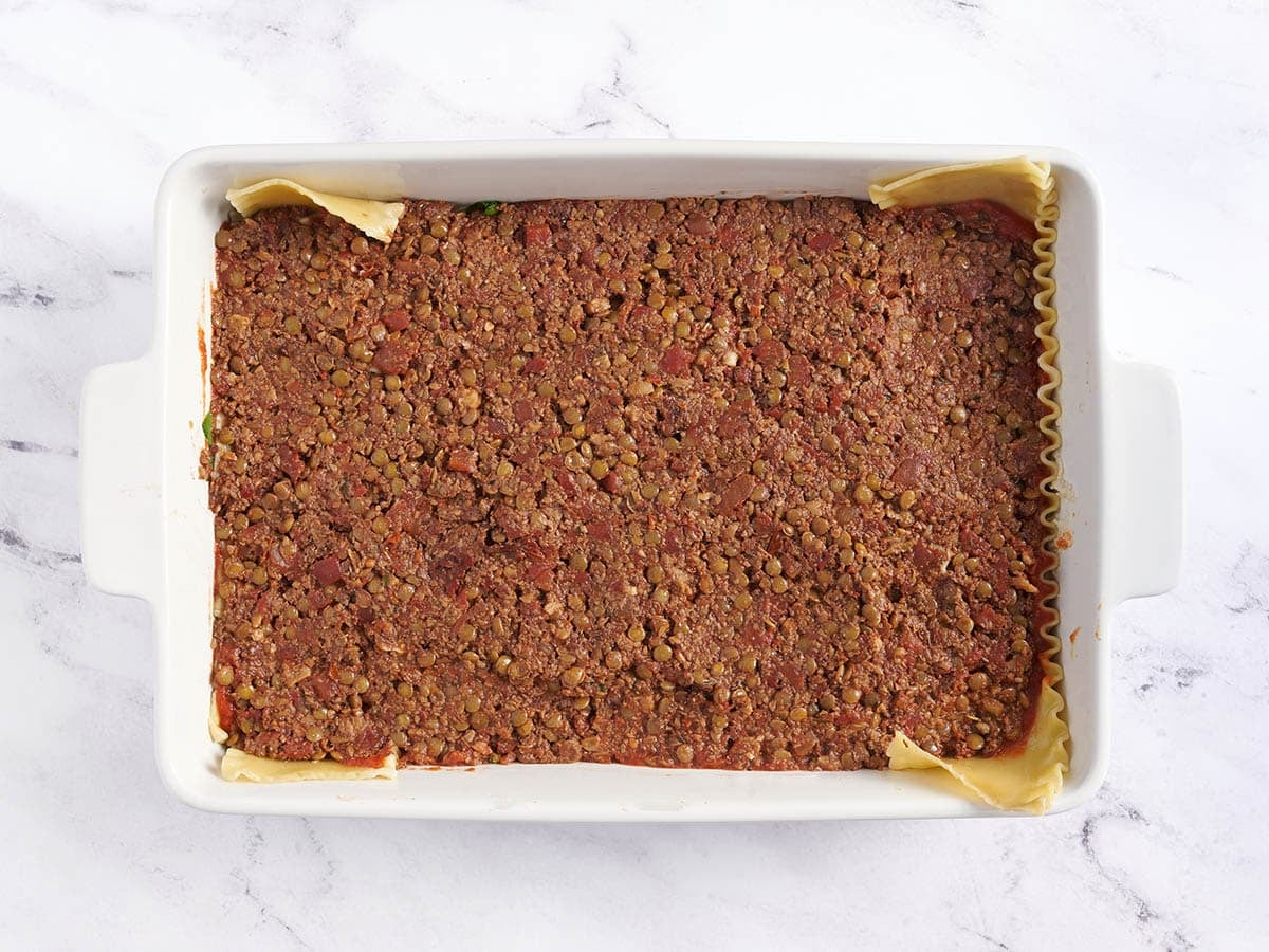 Lentil mixture layer added.