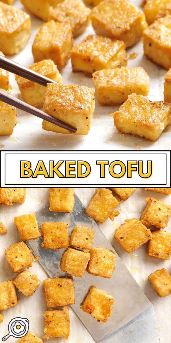 baked tofu pin image