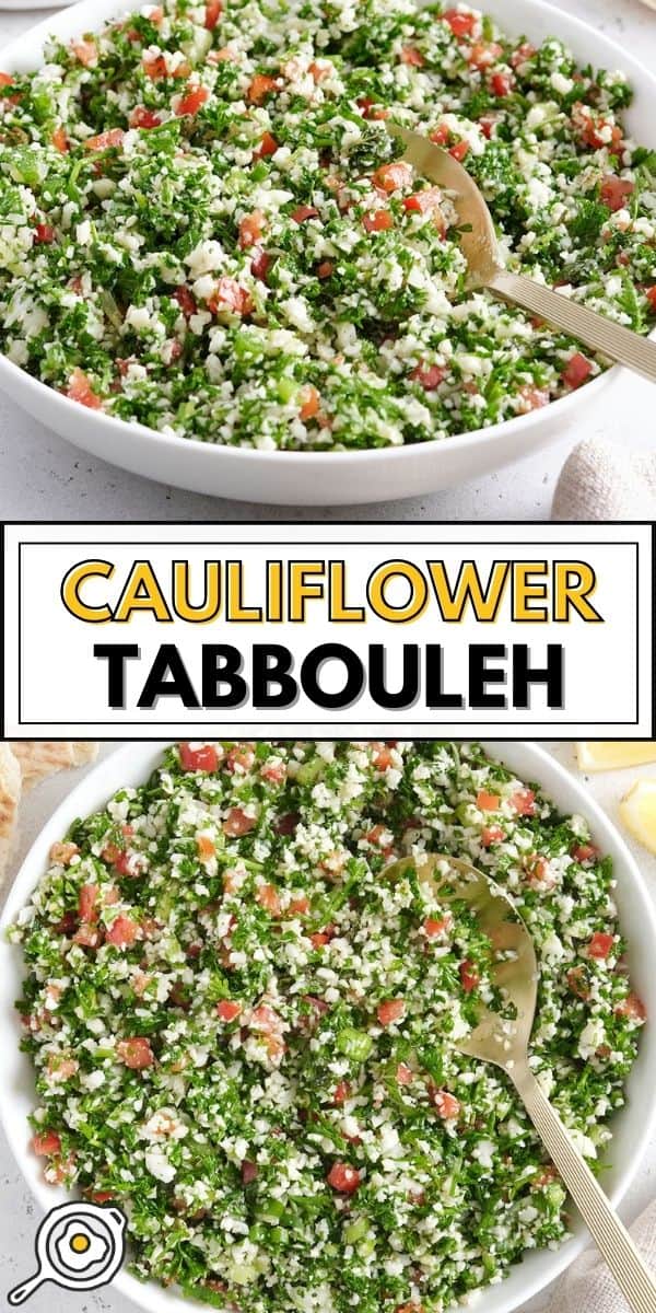 cauliflower tabbouleh pin image
