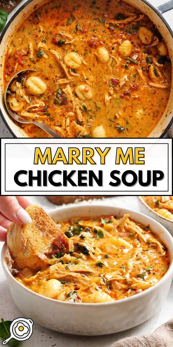 Marry Me Chicken Soup pin image