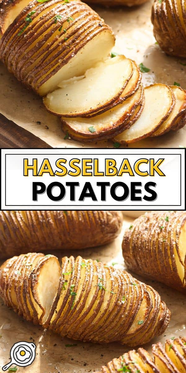 hasselback potatoes pin image