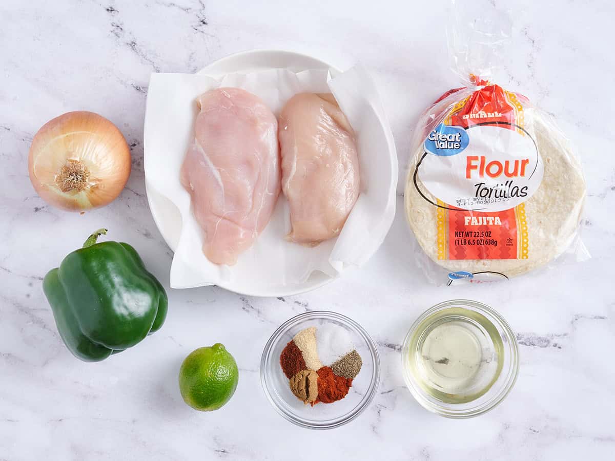 Stovetop chicken fajitas.
