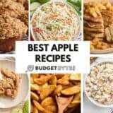 A collage of our best apple recipes.
