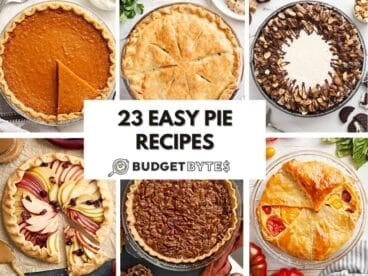 easy pie recipes collage
