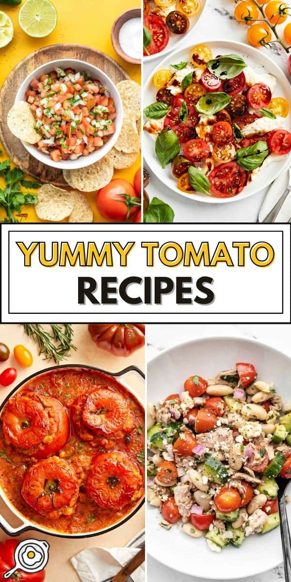 tomato recipes pin image